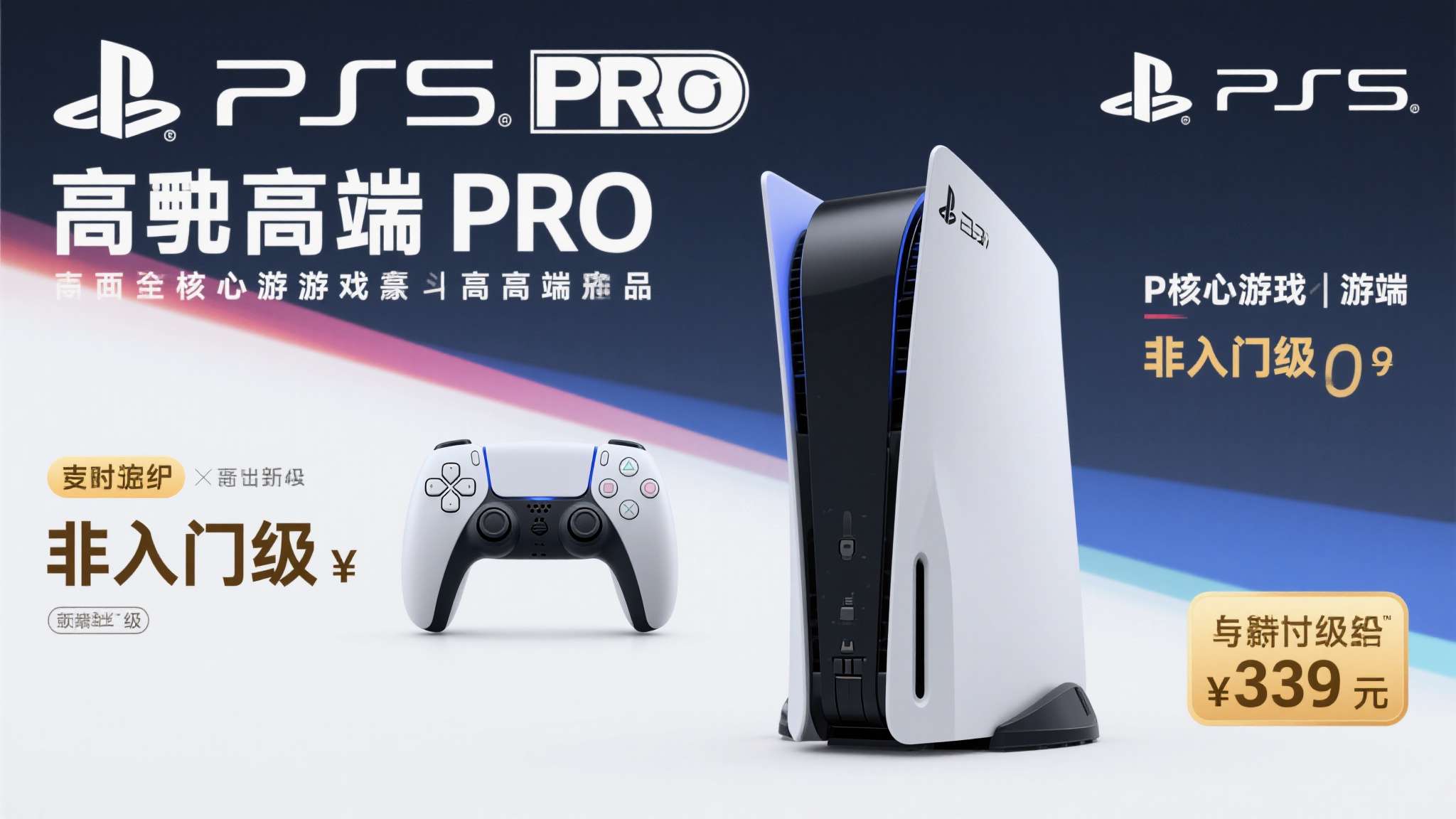 PS5&nbsp;Pro的高端定位：作为面向核心玩家的旗舰产品，PS5&nbsp;Pro本身售价已处
